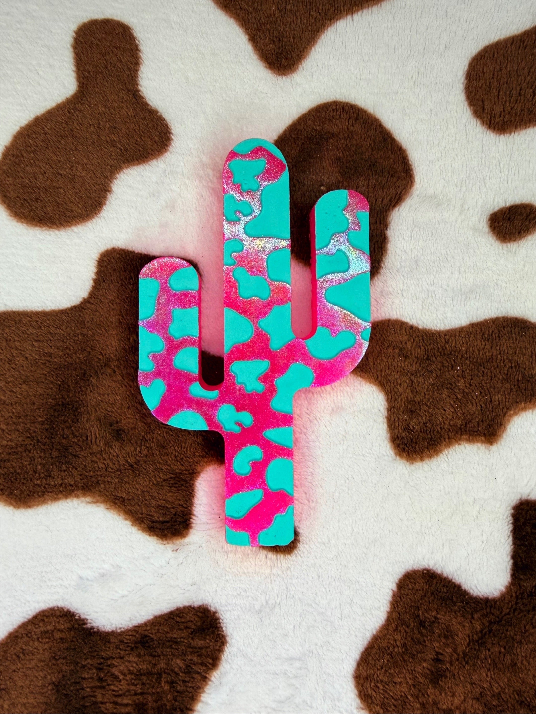 Cow Print Cactus - Cotton Candy
