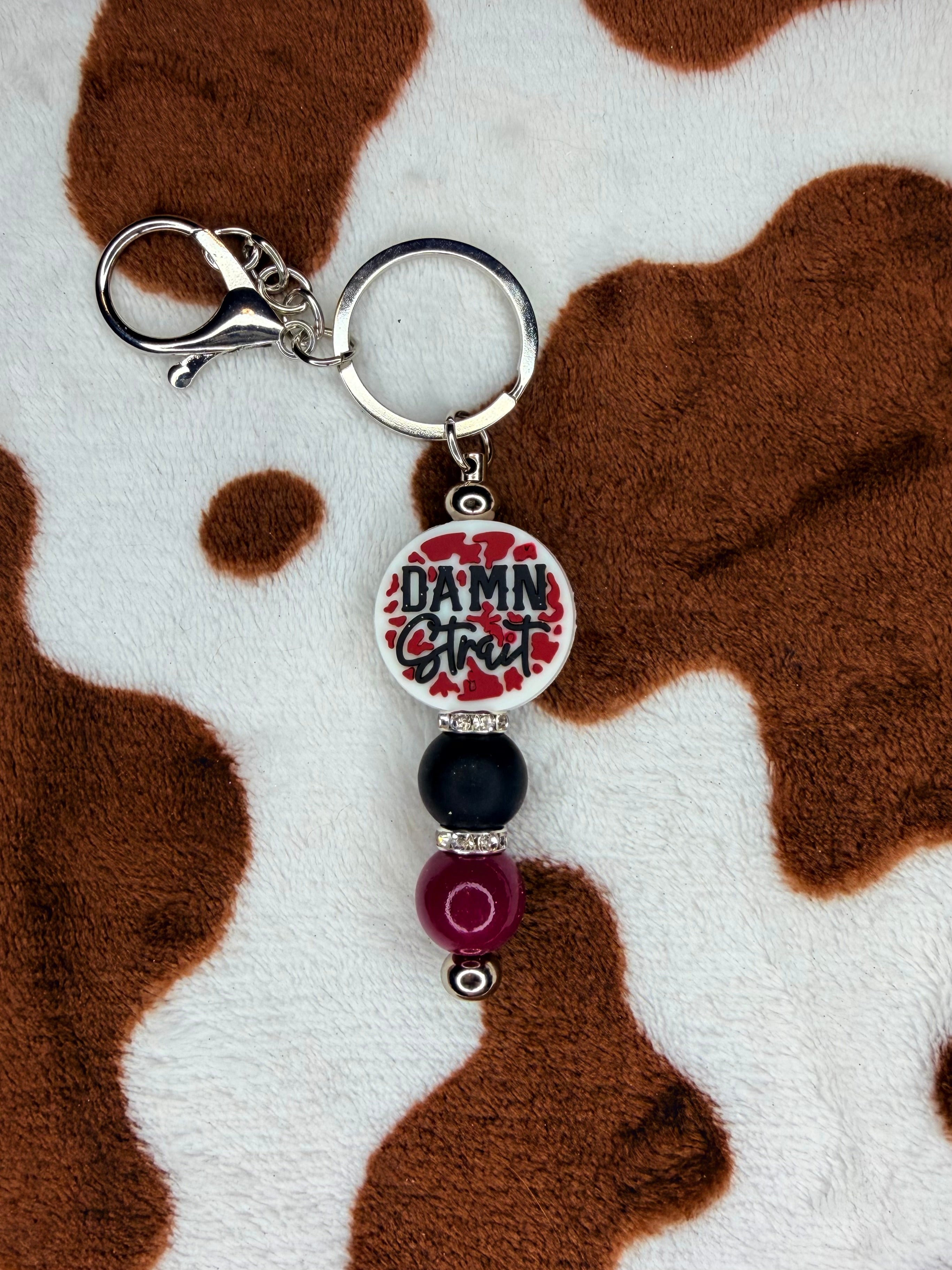 Damn Strait Keychain