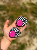 Checkered Bubble Kiss Vents - Cowpoke Kisses