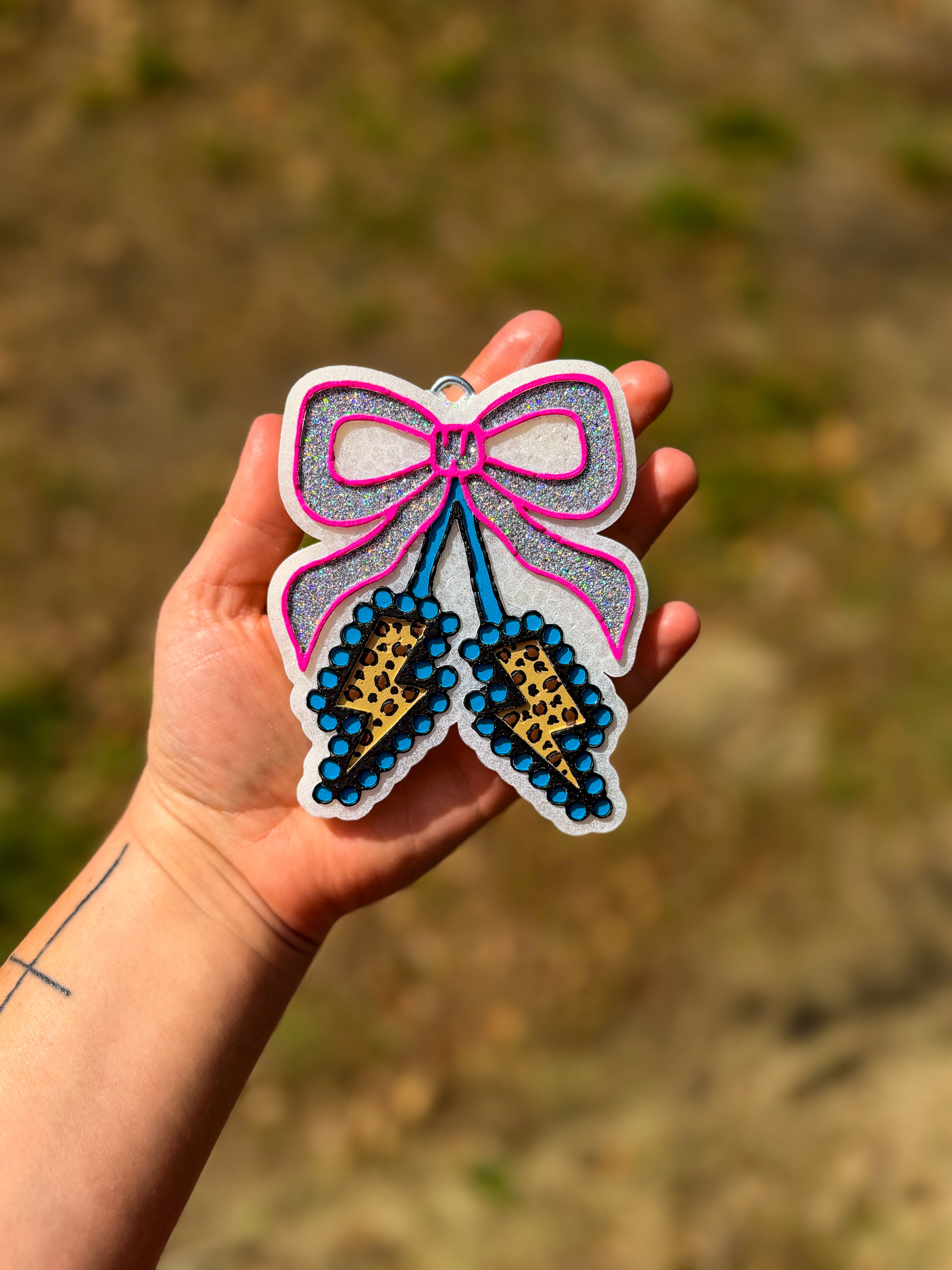 Lightning Bolt Cherries w/ Bow - Neon Moon