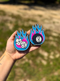 8ball Flame & Dice Vents - Neon Moon