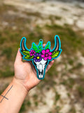 Floral Bull - Cotton Candy