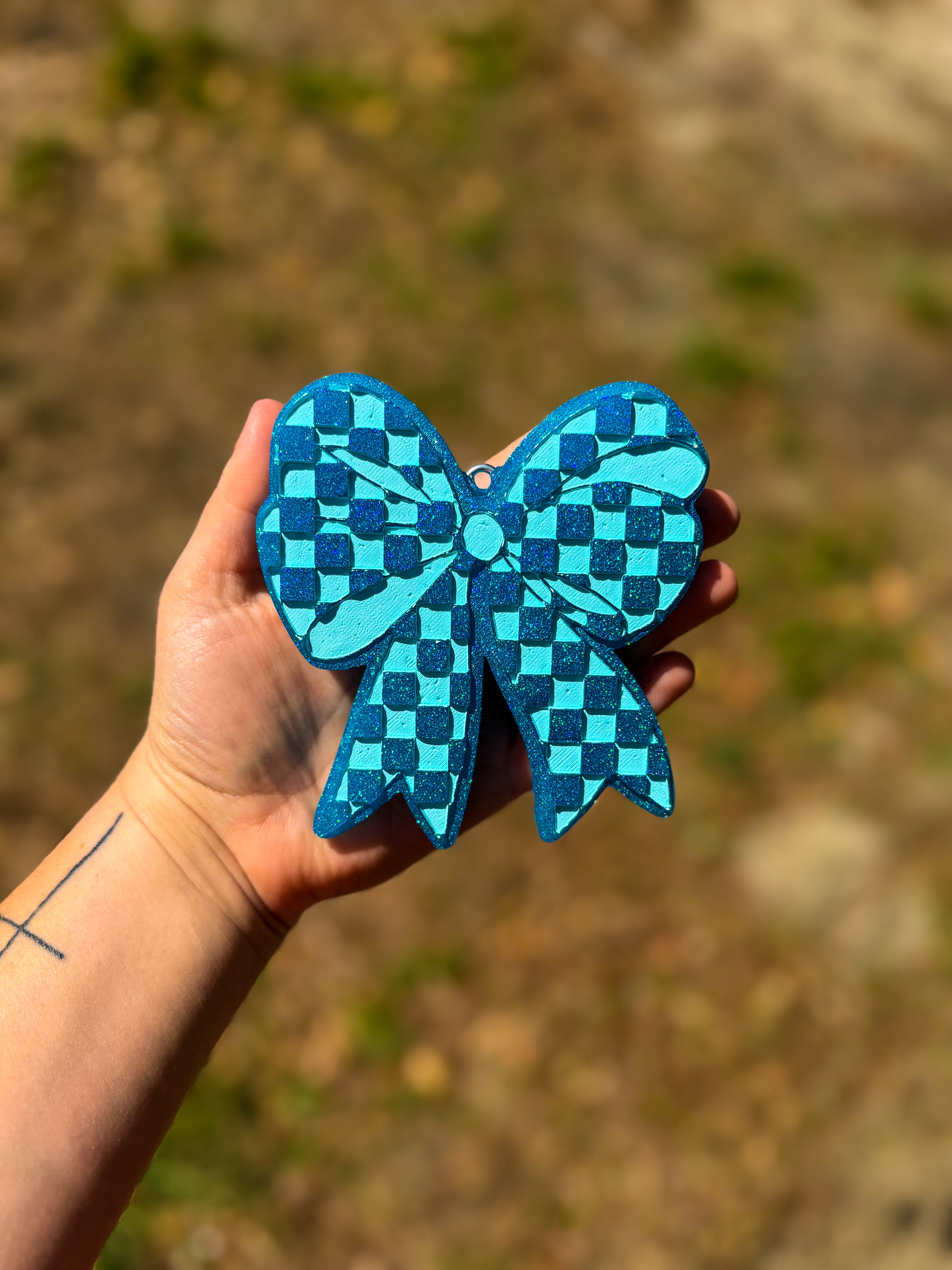 Checkered Bow - Aloha Kiwi Passionfruit