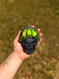 Skull w/ Hard Hat - Leather