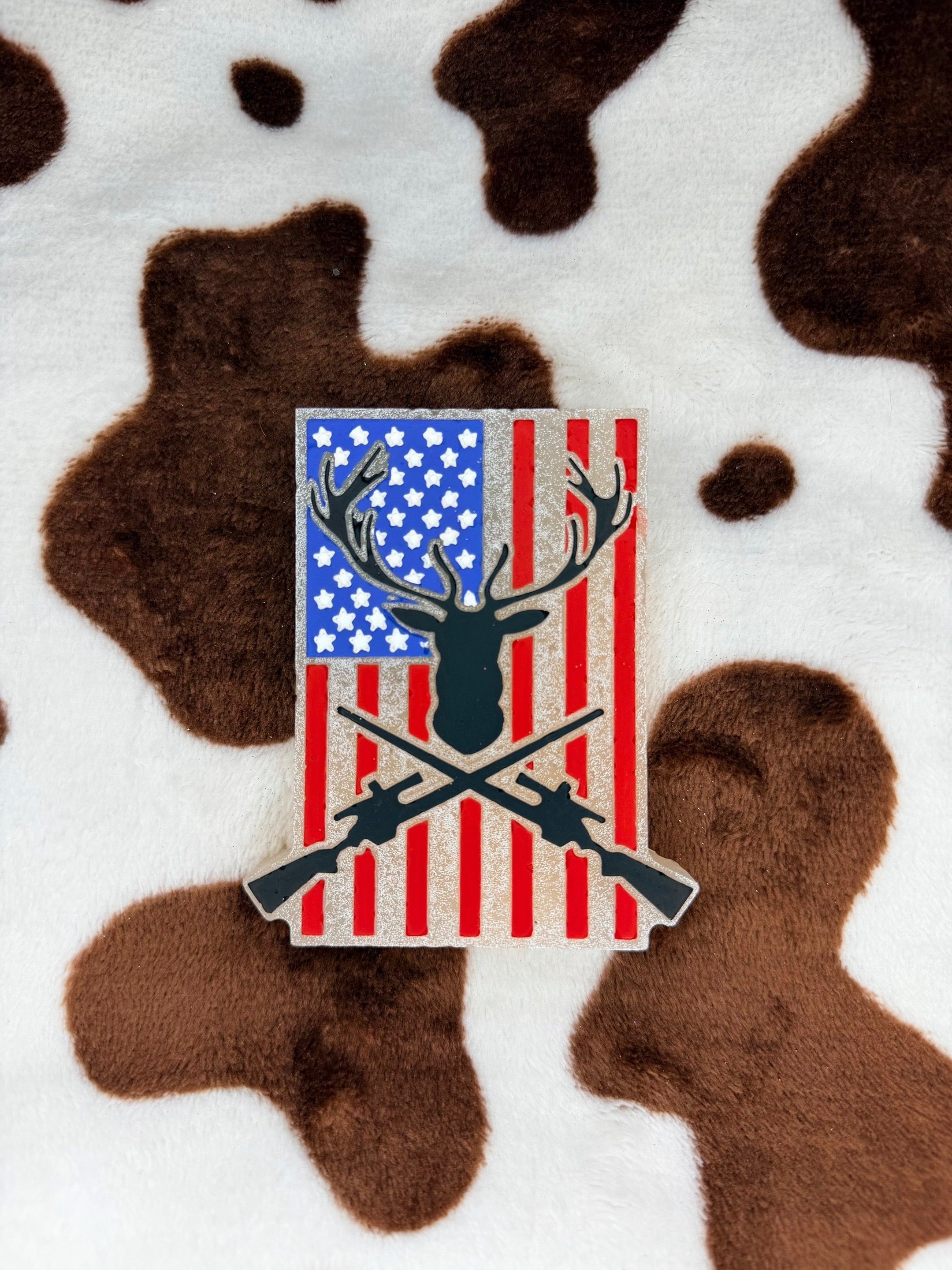 Deer Hunting Flag - Black Cherry